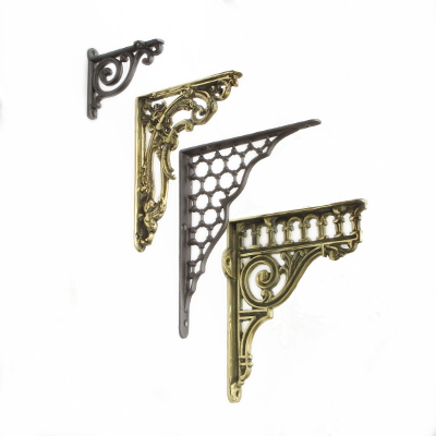 cast iron brass shelf brackets - The Door Knocker Company