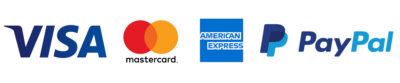 Visa MasterCard American Express PayPal